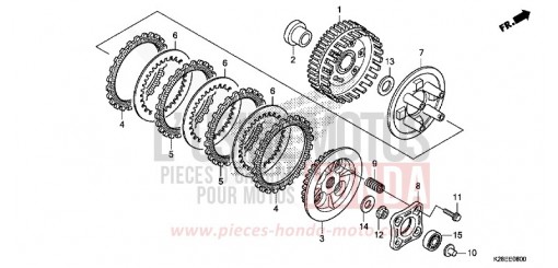 EMBRAYAGE CRF125FP de 2024